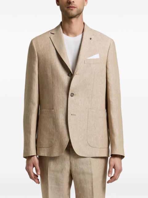 PESERICO single-breasted patch-pocket jacket