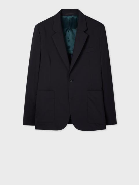 Paul Smith Navy Wool and Cotton-Blend Buggy-Lined Blazer