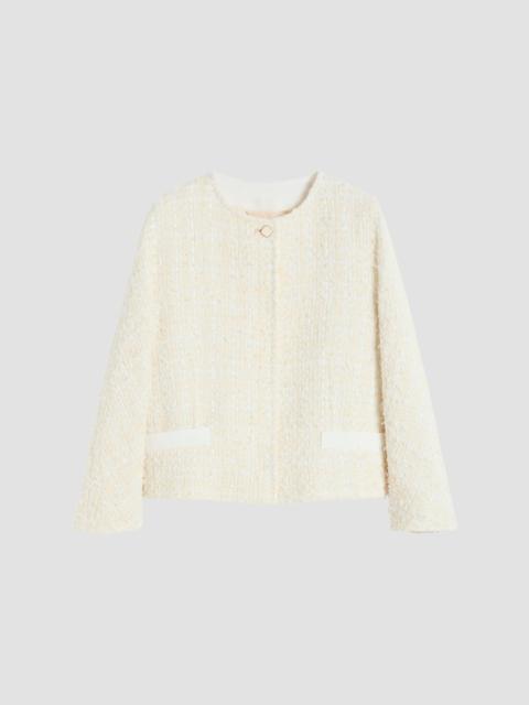 Max Mara Women's Boxy Bouclé Jacket - Beige