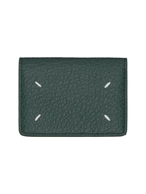 Maison Margiela Green Four Stitches Pocket Wallet