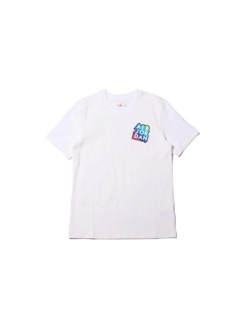 Jordan 공기 요르단 모든 별 색깔 상표 인쇄 농구 짧은 소매 백색 CD5639-100