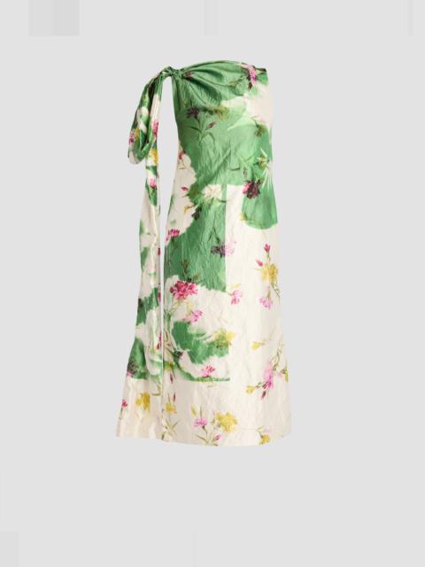 BOW DRAPE COCKTAIL DRESS