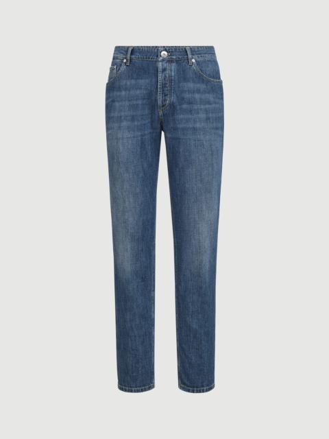 Brunello Cucinelli Lightweight denim traditional fit five-pocket trousers