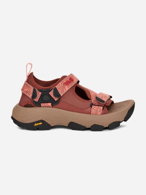 Teva Women's Grandview Max Hiking Sandal in Mahogony/Blooming Dahlia