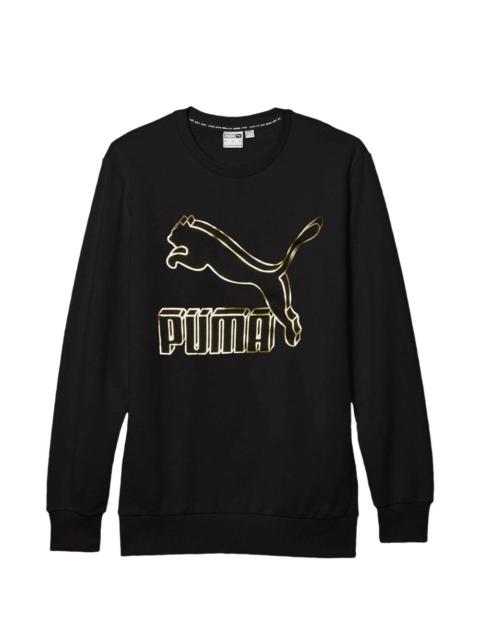 PUMA logo-print crew-neck sweatshirt