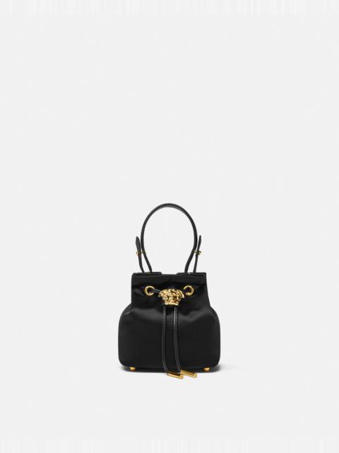 VERSACE La Medusa Satin Mini Bucket Bag