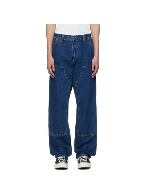Blue Double Knee Jeans