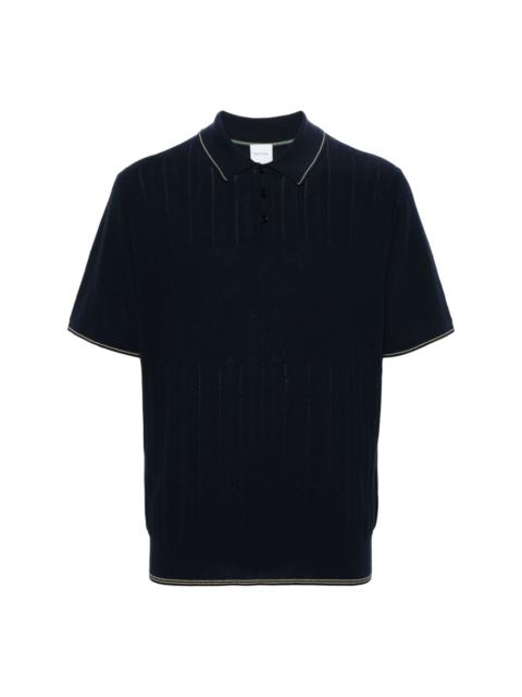 fine-knit polo shirt