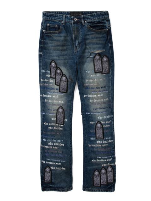 WHO DECIDES WAR SCRIPTURE DENIM