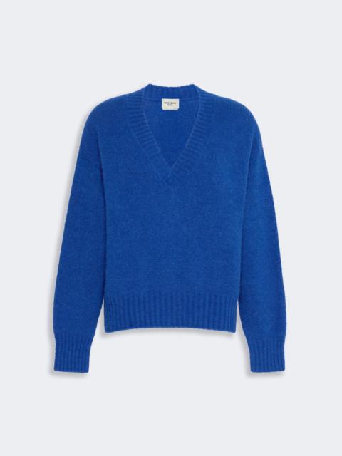 WEEKEND Max Mara VISITA Alpaca and cotton yarn sweater - CORNFLOWER BLUE