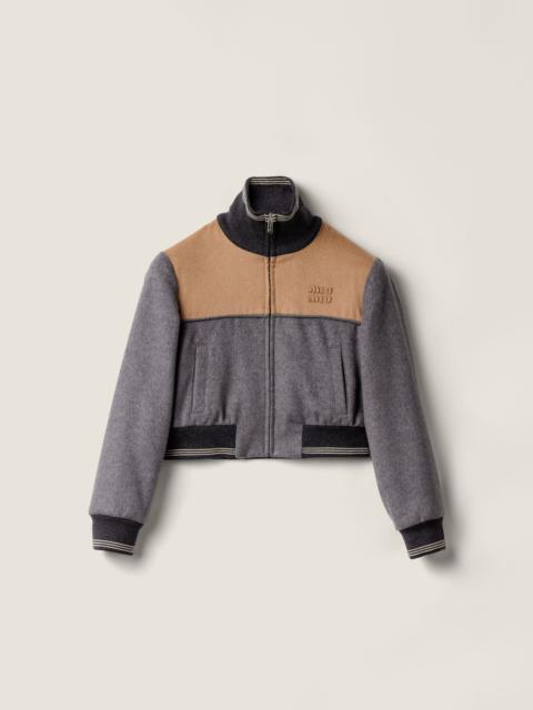 Miu Miu Velour blouson zipper jacket