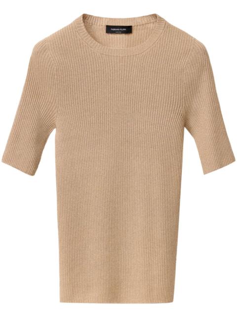 FABIANA FILIPPI ribbed knit t-shirt