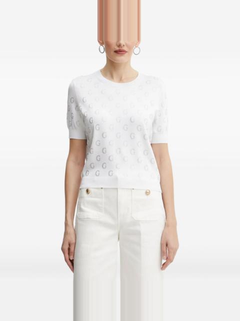 GUESS USA logo-embellished short-sleeves top