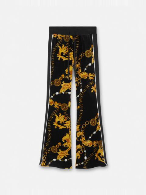 Chain Couture Velvet Sweatpants