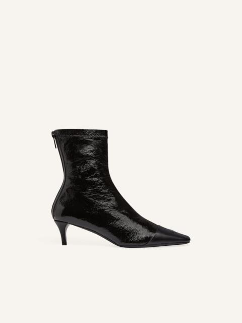 courrèges VINYL TOE CAP ANKLE BOOTS