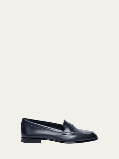 Santoni Famed Leather Loafers