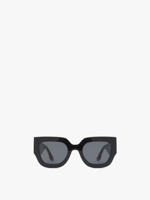 Victoria Beckham Wide Flat Square Sunglasses in Black