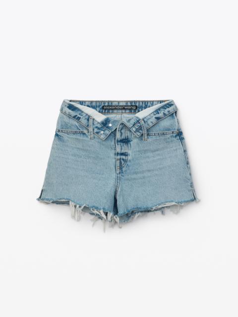 Alexander Wang BITE FLIP SHORT IN DENIM