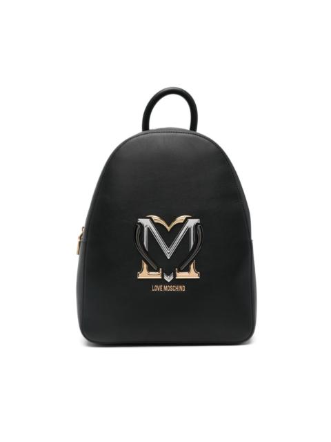 logo-plaque backpack