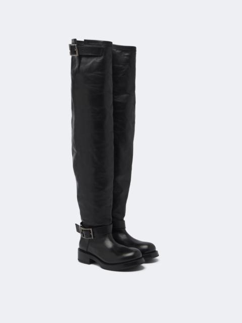 BALENCIAGA Leather over-the-knee boots