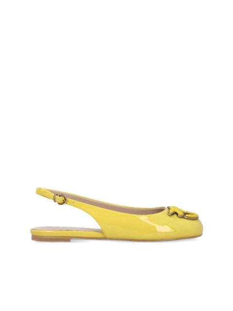 PINKO slingback embellished flat pumps