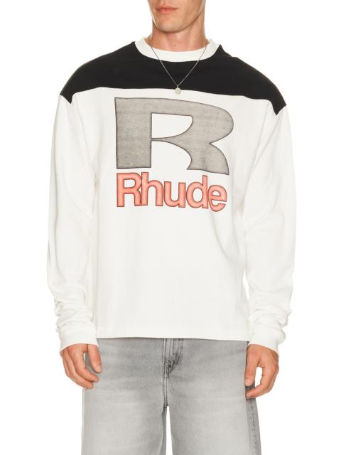 Rhude Racing Panel Long Sleeve Shirt