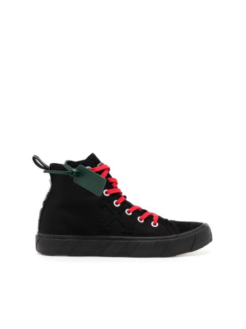 high-top canvas sneakers