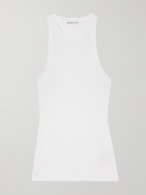 JAMES PERSE Ribbed Stretch-supima Cotton Tank