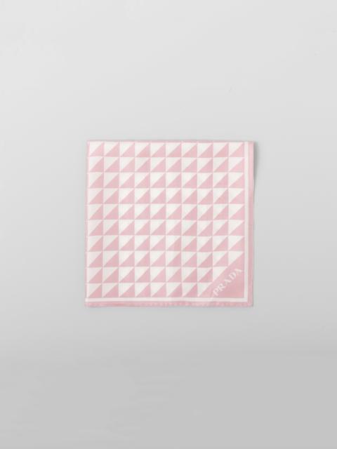 Prada Printed silk twill scarf