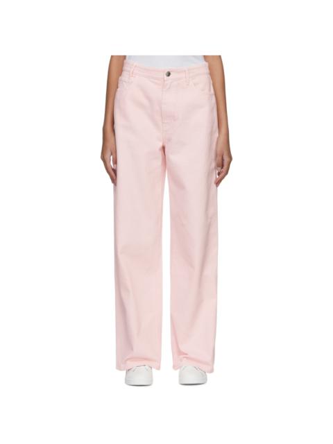 Raf Simons Pink Wide-Fit Jeans