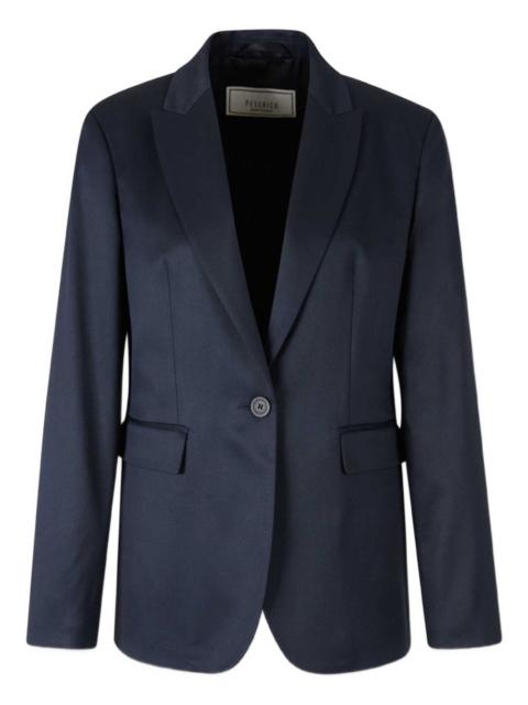 PESERICO peak-lapel flap-pocket blazer