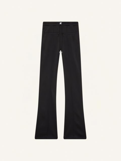 courrèges ZIPPED TRACKSUIT INTERLOCK PANTS