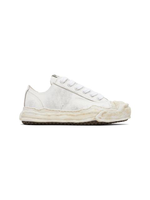 Maison MIHARAYASUHIRO White 'Hank' OG Sole Shrink Leather Low-Top Sneakers