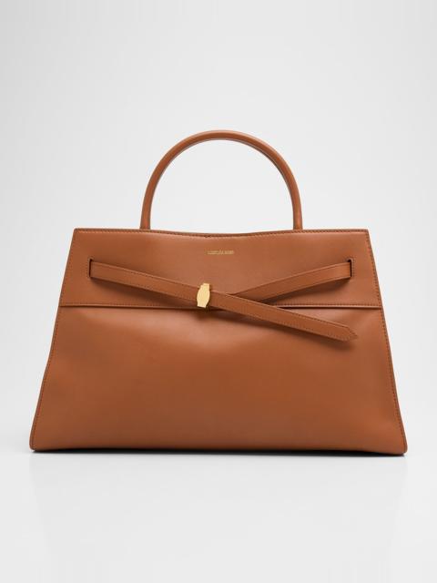 VERONICA BEARD Dash Large Belted Leather Shoulder Bag