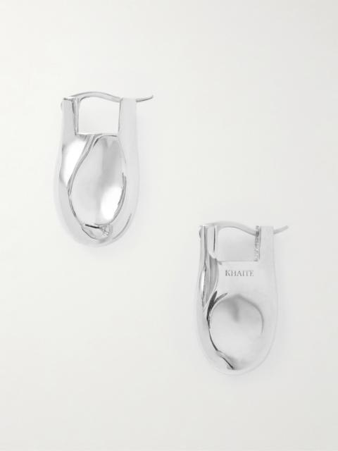 KHAITE Keefe Silver-tone Drop Earrings