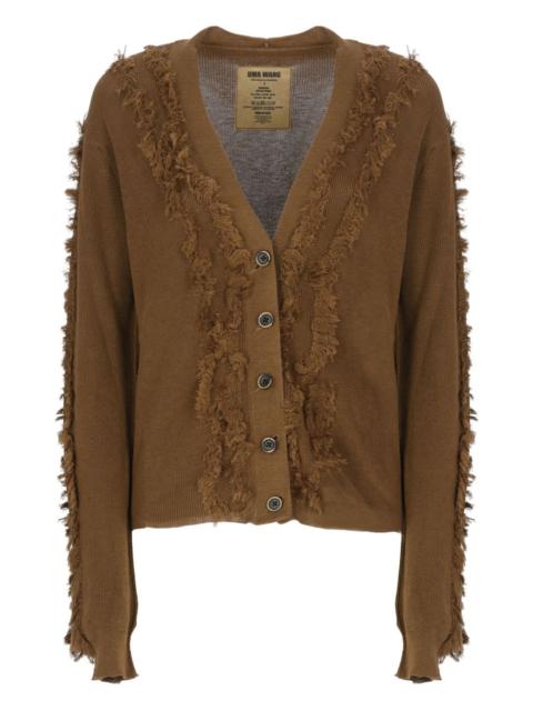 UMA WANG fringed buttoned cardigan