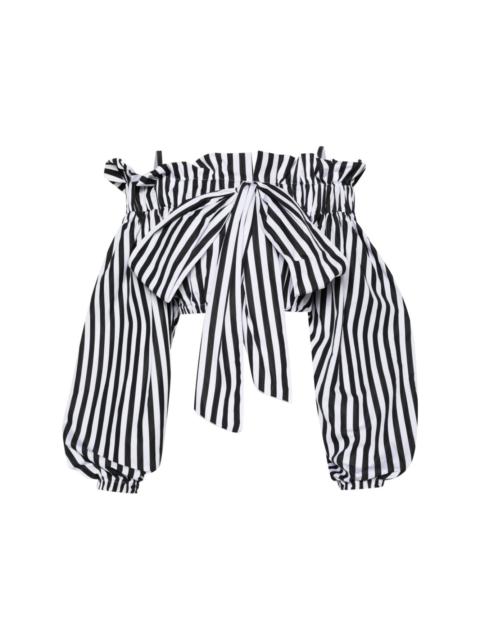 PATOU striped cropped blouse
