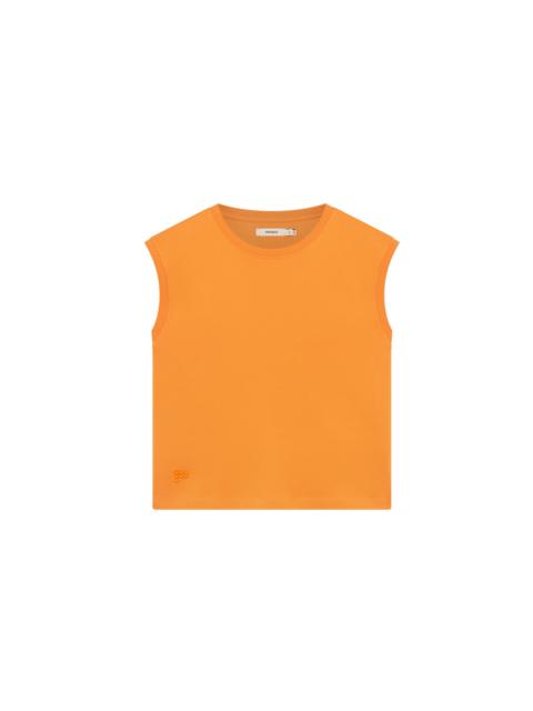 PANGAIA Womens Sleeveless T-Shirt - Saffron Orange