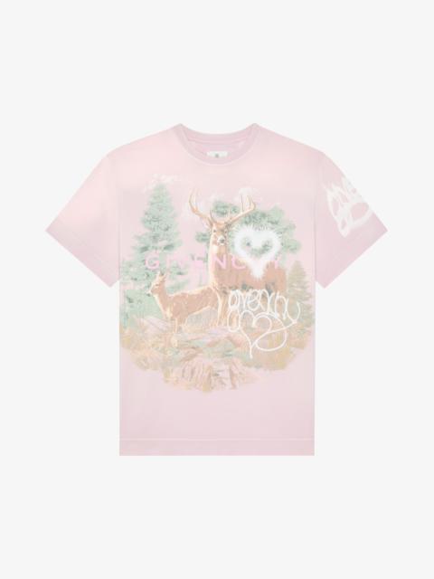 Givenchy LOOSE FIT T-SHIRT IN COTTON WITH GIVENCHY FOREST PRINT