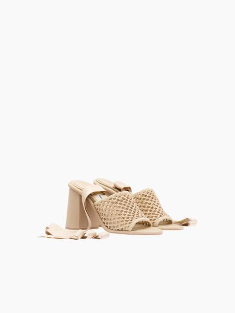 Miu Miu Macramé fabric sandals