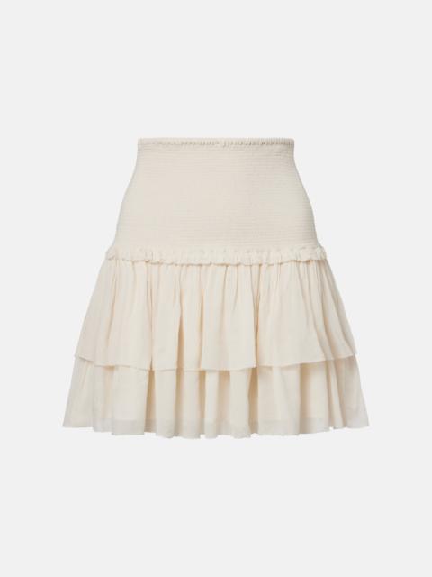 Poupette St Barth Farrah tiered miniskirt