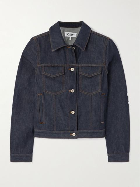 Loewe Anagram appliquéd denim jacket Blue