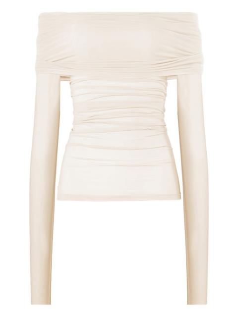 Wolford sheer drape long sleeves top