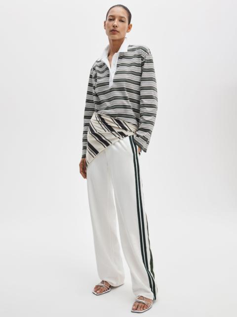 rag & bone Kelly Boxy Striped Long-Sleeve Polo