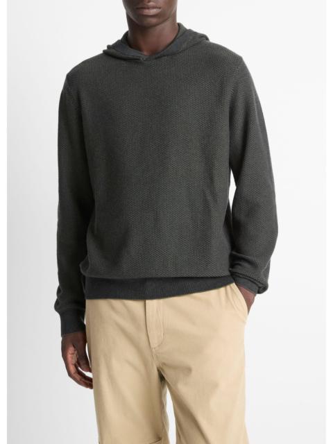 Vince Geo-Jacquard Wool-Blend Sweater Hoodie