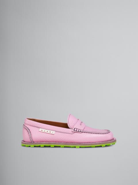 Marni GRAINED CALF LEATHER MOCCASIN