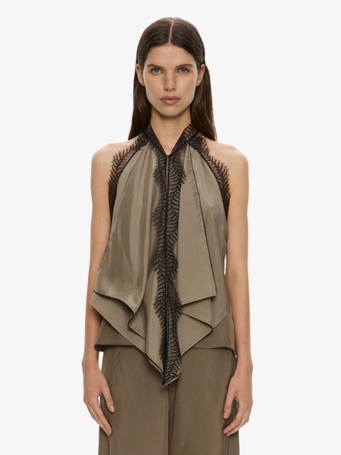 CHRISTOPHER ESBER Vera Split Lace Handkerchief Top