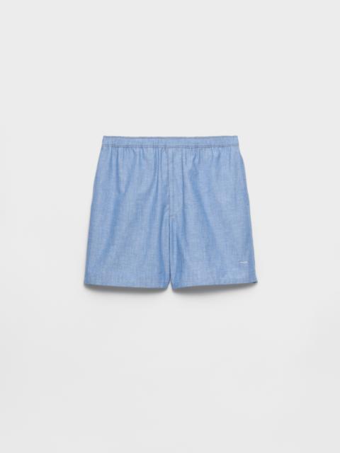 Prada Chambray Bermudas