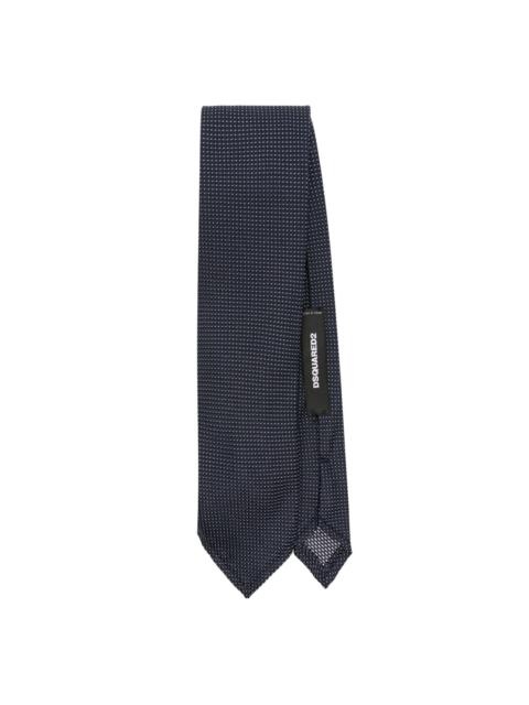 DSQUARED2 geometric-print silk tie