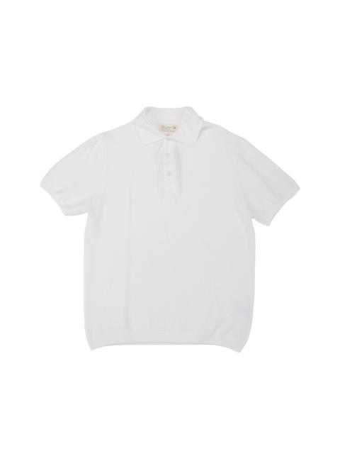Merz b. Schwanen KPLP02 Knitted Polo White